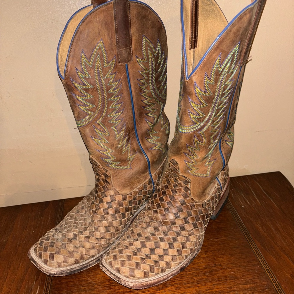 Horse power Brown Western Cowboy Boots
